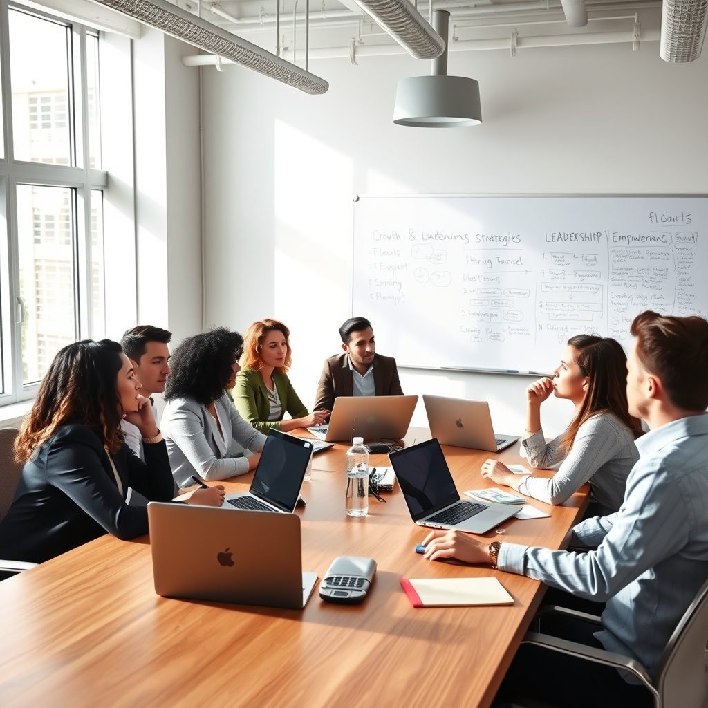 Professional leader at a workshop